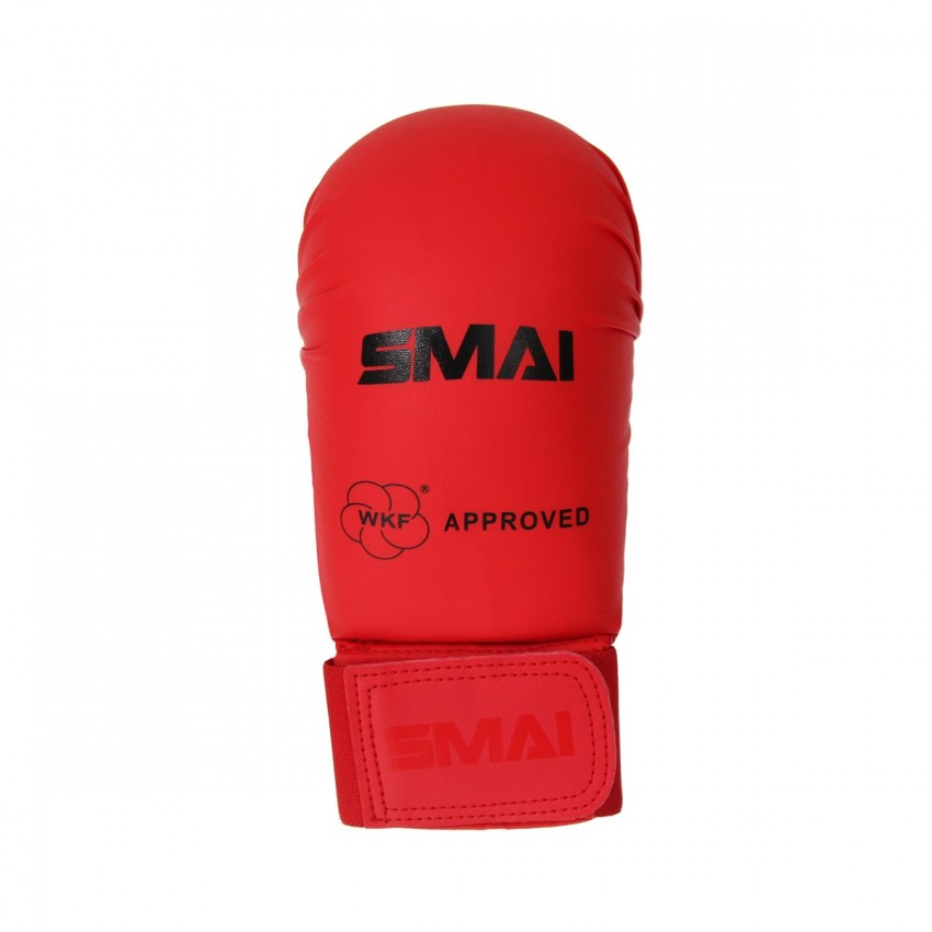 Перчатки для карате с лицензией WKF | красные | SMAI sm p101